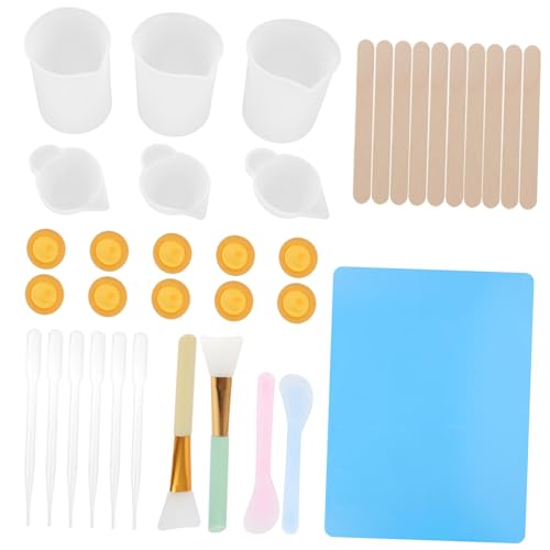 FIXOSHEE DIY Epoxidharz Werkzeugset Silikon Messbecher Mischbecher Basteln Gießformen Wiederverwendbar Waschbar Für Kunsthandwerk Kerzen Seife Wachs FIXOSHEE DIY Epoxidharz Werkzeugset Silikon Messbecher Mischbecher Basteln Gießformen Wiederverwendbar Waschbar Für Kunsthandwerk Kerzen Seife Wachs von FIXOSHEE