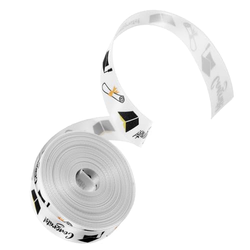 FIXOSHEE DIY Geschenkbänder für Abschlussfeiern Polyesterband mit Goldfolien Transfer Breit Yards für Hochzeiten Bastelprojekte Geschenkverpackung FIXOSHEE DIY Geschenkbänder für Abschlussfeiern Polyesterband mit Goldfolien Transfer Breit Yards für Hochzeiten Bastelprojekte Geschenkverpackung von FIXOSHEE