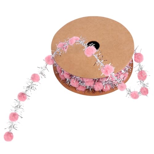 FIXOSHEE DIY Geschenkband mit Pompons Dekoratives Bastelband mit Draht Weihnachtliches Schmuckband für Weihnachtsbaum und Partydekorationen FIXOSHEE DIY Geschenkband mit Pompons Dekoratives Bastelband mit Draht Weihnachtliches Schmuckband für Weihnachtsbaum und Partydekorationen von FIXOSHEE