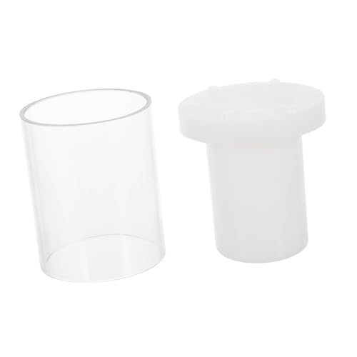 FIXOSHEE DIY Kerzenform Kunststoff Zylinder Hohl Langlebige Transparente Gießform für Duftkerzen Handwerk Einfache Anwendung zum Selbermachen und Dekorieren Zuhause Wiederverwendbar von FIXOSHEE