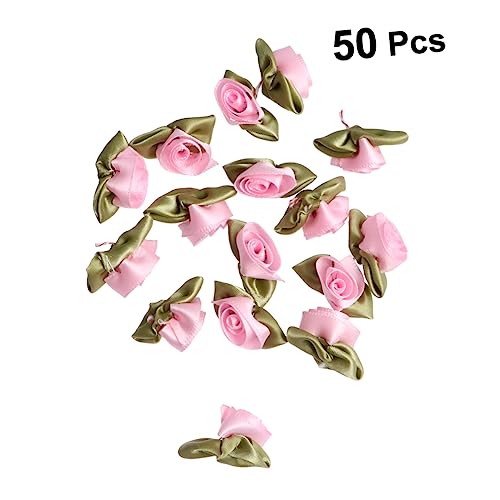 FIXOSHEE DIY Satinband Blumen Zweifarbige Tulpen mit Blättern ca Rosa Stoffblumen für Kleidung Geschenkdekoration Bastelbedarf FIXOSHEE DIY Satinband Blumen Zweifarbige Tulpen mit Blättern ca Rosa Stoffblumen für Kleidung Geschenkdekoration Bastelbedarf von FIXOSHEE