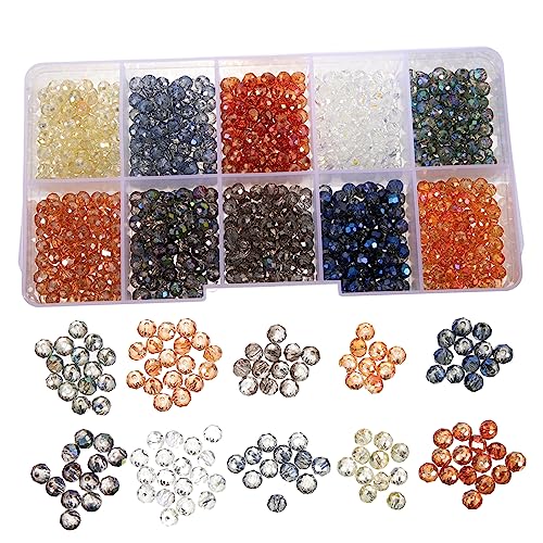 FIXOSHEE DIY Schmuck Perlen Runde Glasperlen Kleine Facettierte Perlen zum Auffädeln für Kunsthandwerk und Bastelprojekte für und Ideen FIXOSHEE DIY Schmuck Perlen Runde Glasperlen Kleine Facettierte Perlen zum Auffädeln für Kunsthandwerk und Bastelprojekte für und Ideen von FIXOSHEE
