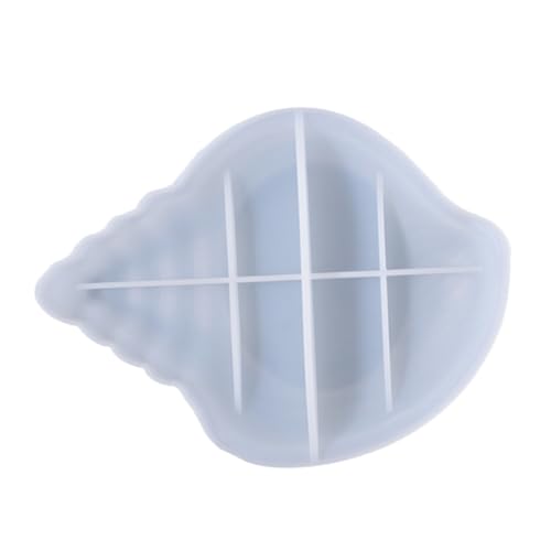FIXOSHEE DIY Silikonform für Aufbewahrungstablett mit Muschel design Epoxidharz Gießform Langlebig und Einfach zu Entformen Geeignet für Bastelprojekte und Kreative DIY Dekorationen von FIXOSHEE