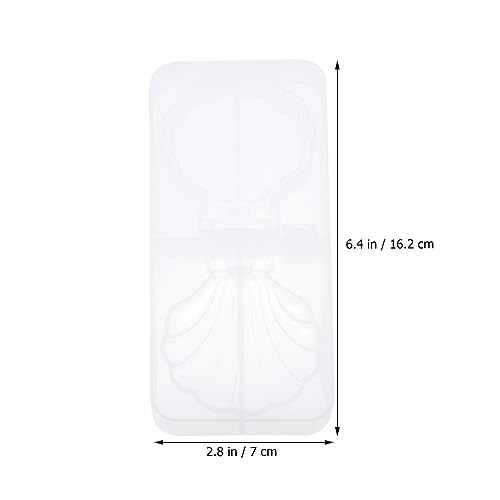 FIXOSHEE DIY Silikonform für Make up spiegel mit Muschel design Langlebige Gießform aus Flexiblem Silikon für Kreative Bastelprojekte Einfach zu Reinigen und Formen von FIXOSHEE