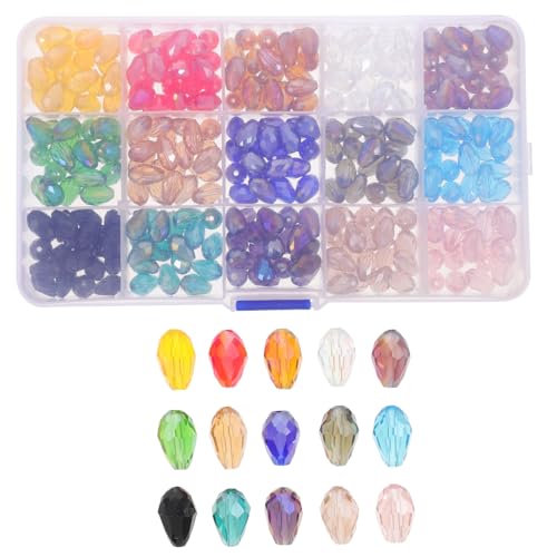 FIXOSHEE Dekorative Wassertröpfchen Glasperlen Multifunktionale DIY Perlen für Armbänder und Ohrringe Robustes und Langlebiges Glasmaterial Farben FIXOSHEE Dekorative Wassertröpfchen Glasperlen Multifunktionale DIY Perlen für Armbänder und Ohrringe Robustes und Langlebiges Glasmaterial Farben von FIXOSHEE
