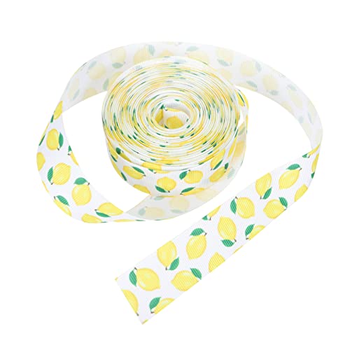 FIXOSHEE Dekoratives Zitronen Ripsband Polyester Geschenkband Langlebig Farbintensiv für DIY Geschenkverpackung Schleifenherstellung und Partydekoration FIXOSHEE Dekoratives Zitronen Ripsband Polyester Geschenkband Langlebig Farbintensiv für DIY Geschenkverpackung Schleifenherstellung und Partydekoration von FIXOSHEE