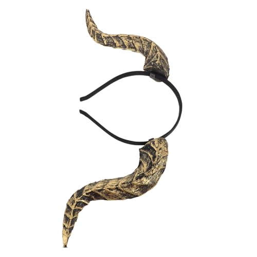 FIXOSHEE Detachable Halloween Devil Horns Headband Vintage Steampunk Gothic Headdress Komfortabler Party Haarreif für Halloween Cosplay und Themenpartys Verstellbares Kostümzubehör für von FIXOSHEE