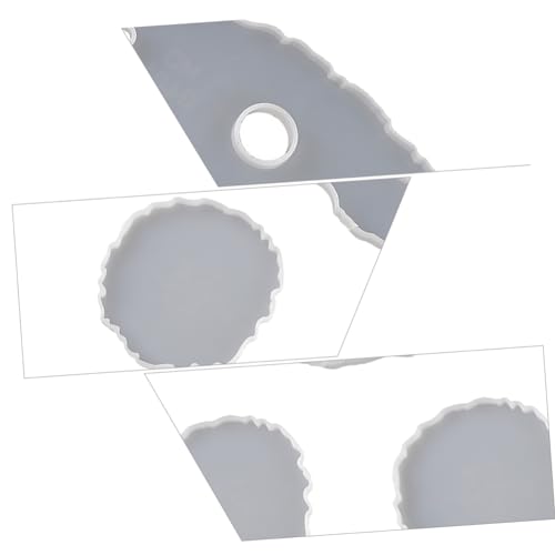 FIXOSHEE Diy Kristall Epoxidharz Silikonform mit Unregelmäßigen Tablett Weinglashalter und Untersetzer Langlebige Wiederverwendbare Silikonformen für Kreative Handwerksprojekte zu Hause von FIXOSHEE