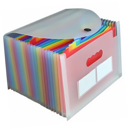 FIXOSHEE Dokumentenmappe mit Fächern Regenbogenfarben Transparente Ordnungsmappe mit Deckel und Elastischem Verschluss Vielseitiger Aktenordner für Büro und Zuhause FIXOSHEE Dokumentenmappe mit Fächern Regenbogenfarben Transparente Ordnungsmappe mit Deckel und Elastischem Verschluss Vielseitiger Aktenordner für Büro und Zuhause von FIXOSHEE