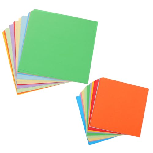 FIXOSHEE Doppelseitiges Origami Papier Farben Quadratisch Farbenfrohes Bastelpapier für Einfach Kreative Diy-kunstprojekte Papierbasteln Origami Sheets von FIXOSHEE