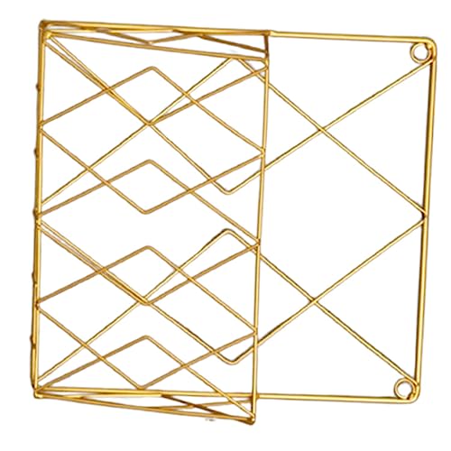 FIXOSHEE Eleganter Wandmontierter Zeitschriftenhalter aus Rostfreiem Goldfarbener Bücherorganizer und Magazinhalter für Wohnzimmer Büro und Dekoration Platzsparendes Home Accessoire von FIXOSHEE