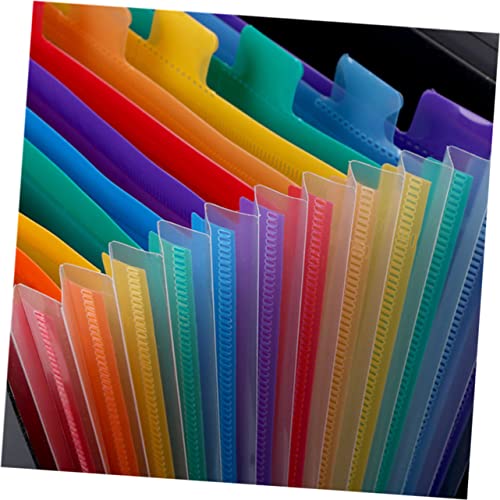 FIXOSHEE Fächermappe Fächer Rainbow Leichter Tragbarer Multi Funktions Ordner aus Robustem Kunststoff für Schule Büro Zuhause für Wichtige Dokumente und Papierorganisation von FIXOSHEE