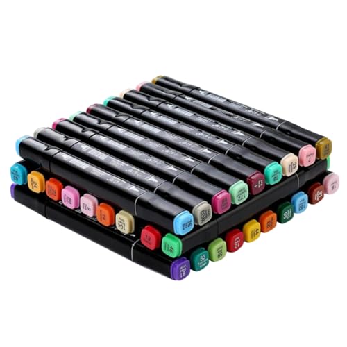 FIXOSHEE Farben Marker Stifte Dualspitze Wasserbasierte Filzstifte für Schüler Zeichnen Malen Skizzieren Manga Comic Kunst Zubehör FIXOSHEE Farben Marker Stifte Dualspitze Wasserbasierte Filzstifte für Schüler Zeichnen Malen Skizzieren Manga Comic Kunst Zubehör von FIXOSHEE