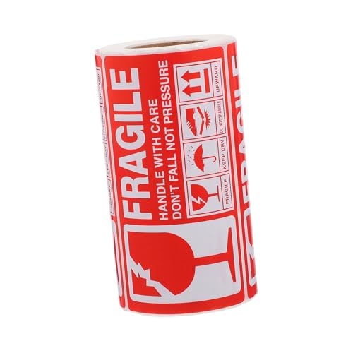 FIXOSHEE Fragile Aufkleber Selbstklebend Öl und Kratzfest Warnetiketten für Verpackungen Kartons Glas Handle With Care Hinweis für Zerbrechliche Waren FIXOSHEE Fragile Aufkleber Selbstklebend Öl und Kratzfest Warnetiketten für Verpackungen Kartons Glas Handle With Care Hinweis für Zerbrechliche Waren von FIXOSHEE