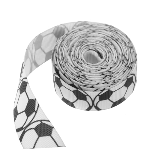 FIXOSHEE Fußball Satinband Breit Geschenkband für Kuchenverpackung Bastelband DIY Partydekoration Schleifenband für Fußballfans FIXOSHEE Fußball Satinband Breit Geschenkband für Kuchenverpackung Bastelband DIY Partydekoration Schleifenband für Fußballfans von FIXOSHEE