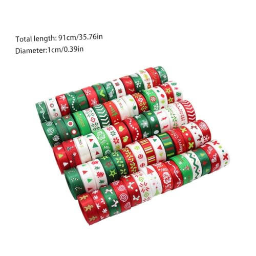 FIXOSHEE Geschenkband Teiliges Bunte DIY Schleifenband für Geschenkverpackung Weihnachtsdeko Party Dekoration Vielseitiges Bastelband Sicher Langlebig Zufällige Farbe von FIXOSHEE