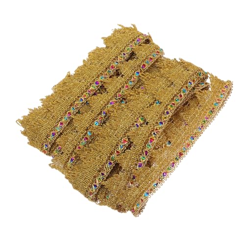 FIXOSHEE Gold Pailletten Spitzenbesatz Spitzenband mit Glitzereffekt für DIY Kleidung Blumenarrangements Scrapbooking und Bastelprojekte Eleganter Vielseitiger Dekorationsstoff FIXOSHEE Gold Pailletten Spitzenbesatz Spitzenband mit Glitzereffekt für DIY Kleidung Blumenarrangements Scrapbooking und Bastelprojekte Eleganter Vielseitiger Dekorationsstoff von FIXOSHEE