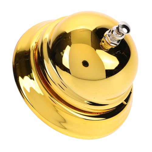 FIXOSHEE Goldene Empfangsglocke für Kundenservice Vintage Tischglocke aus Langlebigem Material für Restaurant Bar und für Freunde und Familie von FIXOSHEE