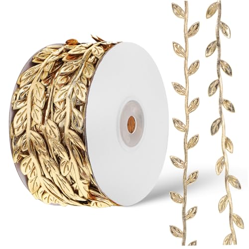 FIXOSHEE Goldfarbenes Stoffband mit Flexible und Reißfeste Blumenranken für Hochzeits und Partydeko Vielseitig Einsetzbar für Bastel und Geschenkverpackungen FIXOSHEE Goldfarbenes Stoffband mit Flexible und Reißfeste Blumenranken für Hochzeits und Partydeko Vielseitig Einsetzbar für Bastel und Geschenkverpackungen von FIXOSHEE
