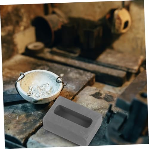 FIXOSHEE Graphit Gussform Barrenform Hochdicht Leicht Entformbar Für Gold Silber Kupfer Schmelzen Raffinieren Gießen Innere von FIXOSHEE