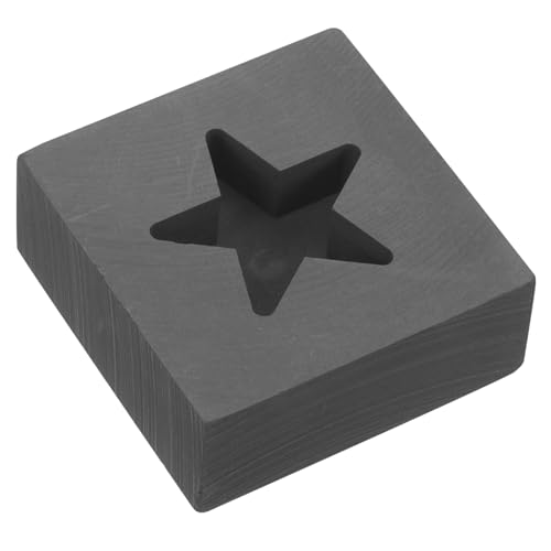 FIXOSHEE Graphit gießform Fünfzackiger Stern Langlebig Hitzebeständig für Metallgießen Labor Schulbildung DIY Praktische Stern gussform von FIXOSHEE