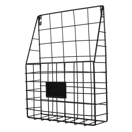 FIXOSHEE Hängender Metall Wand Organizer für Bücher und Zeitschriften Dekorativer Drahtkorb mit Großer Kapazität Platzsparende Wandablage für Büro Schule und Zuhause Schwarz FIXOSHEE Hängender Metall Wand Organizer für Bücher und Zeitschriften Dekorativer Drahtkorb mit Großer Kapazität Platzsparende Wandablage für Büro Schule und Zuhause Schwarz von FIXOSHEE
