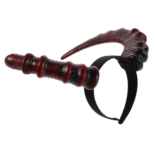 FIXOSHEE Halloween Teufelshörner Stirnband Rot Leichtes Schäferhörner Haarreif Vielseitiges Cosplay Accessoire für Erwachsene für Halloween Party Kostüm Karneval und Fotoshootings von FIXOSHEE