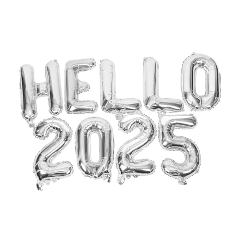 FIXOSHEE Hello Zahlen und Buchstaben Folienballons Party Deko aus Silbernem Aluminiumfolie für Neujahrsfeier Installieren Vielseitig Einsetzbar als Wand und Tischdekoration FIXOSHEE Hello Zahlen und Buchstaben Folienballons Party Deko aus Silbernem Aluminiumfolie für Neujahrsfeier Installieren Vielseitig Einsetzbar als Wand und Tischdekoration von FIXOSHEE