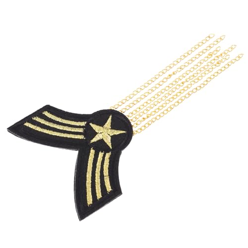 FIXOSHEE Herren Schulterklappe mit Mehrlagiger Quaste Hochwertiges Eisen und Stoff Langlebiges Kostüm Schulterabzeichen Modisches Epaulett mit Korrosions Pin für Uniformen und Partys FIXOSHEE Herren Schulterklappe mit Mehrlagiger Quaste Hochwertiges Eisen und Stoff Langlebiges Kostüm Schulterabzeichen Modisches Epaulett mit Korrosions Pin für Uniformen und Partys von FIXOSHEE