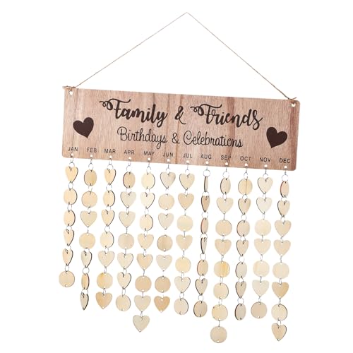 FIXOSHEE Holz Geburtstagskalender DIY mit Blanko Holzscheiben Hängender Erinnerungs und Countdown Kalender für Familie Freunde Personalisierbarer Holz Wandkalender zur Dekoration FIXOSHEE Holz Geburtstagskalender DIY mit Blanko Holzscheiben Hängender Erinnerungs und Countdown Kalender für Familie Freunde Personalisierbarer Holz Wandkalender zur Dekoration von FIXOSHEE