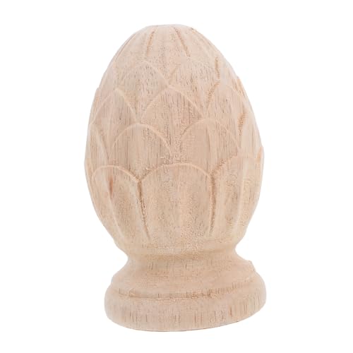 FIXOSHEE Holz Geschnitzter Säulenaufsatz Europäischer Stil Dekorativer Ananas Finial für Treppenpfosten und Möbel Veredelt Heimdekoration Vielseitig Einsetzbar FIXOSHEE Holz Geschnitzter Säulenaufsatz Europäischer Stil Dekorativer Ananas Finial für Treppenpfosten und Möbel Veredelt Heimdekoration Vielseitig Einsetzbar von FIXOSHEE