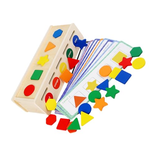 FIXOSHEE Holz Lernspielzeug für Farben und Formen Sortierbox Motorikspielzeug Ab Vorschulalter Pädagogisches zur Feinmotorik und Kognitiver Fähigkeiten FIXOSHEE Holz Lernspielzeug für Farben und Formen Sortierbox Motorikspielzeug Ab Vorschulalter Pädagogisches zur Feinmotorik und Kognitiver Fähigkeiten von FIXOSHEE