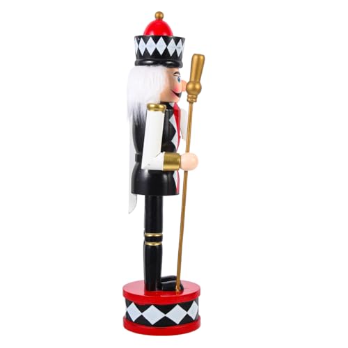 FIXOSHEE Holz Nussknacker Figur Weihnachtsdeko Soldat Stehend mit Handgefertigte Holzfigur Festliche Tischdekoration für Weihnachten Innenbereich FIXOSHEE Holz Nussknacker Figur Weihnachtsdeko Soldat Stehend mit Handgefertigte Holzfigur Festliche Tischdekoration für Weihnachten Innenbereich von FIXOSHEE
