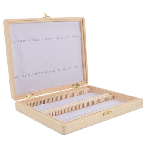 FIXOSHEE Holz glasobjektträger Box Aufbewahrungskasten für Mikroskoppräparate Handgefertigt Glatte Oberfläche Organisierte Sortierbox für Bildung Labor und Forschung für Schüler und FIXOSHEE Holz glasobjektträger Box Aufbewahrungskasten für Mikroskoppräparate Handgefertigt Glatte Oberfläche Organisierte Sortierbox für Bildung Labor und Forschung für Schüler und von FIXOSHEE