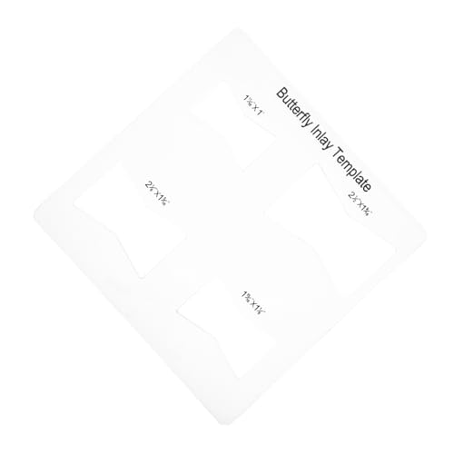 FIXOSHEE Holzbearbeitungswerkzeuge Renovierung Werkzeug Schablone Holzarbeit markierungswerkzeug Leitfaden für Router-Vorlagen Inlay-Vorlagen für die Holzbearbeitung Acryl Transparent von FIXOSHEE
