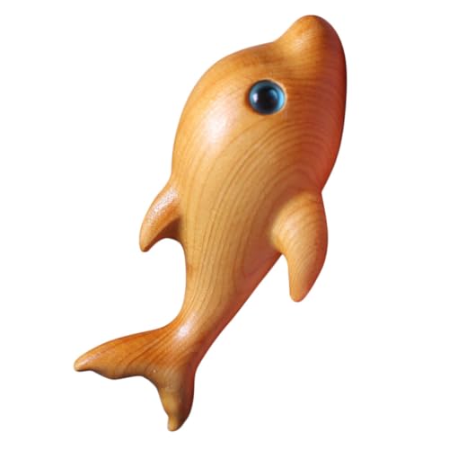 FIXOSHEE Holzfigur Delfin Mini Skulptur Handgeschnitzt Tischdekoration Wohnzimmer Büro Geschenk Holzschnitzerei Delfinfigur Kleine Holzdekoration für Schreibtisch und Regal FIXOSHEE Holzfigur Delfin Mini Skulptur Handgeschnitzt Tischdekoration Wohnzimmer Büro Geschenk Holzschnitzerei Delfinfigur Kleine Holzdekoration für Schreibtisch und Regal von FIXOSHEE