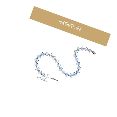 FIXOSHEE Kantenverzierte Blaue Kristallperlen mit Vierblättrigem Kleeblatt anhänger Robuste DIY Schmuckperlen für Armbänder und Halsketten Kreatives Bastelzubehör für Perlenweben und von FIXOSHEE