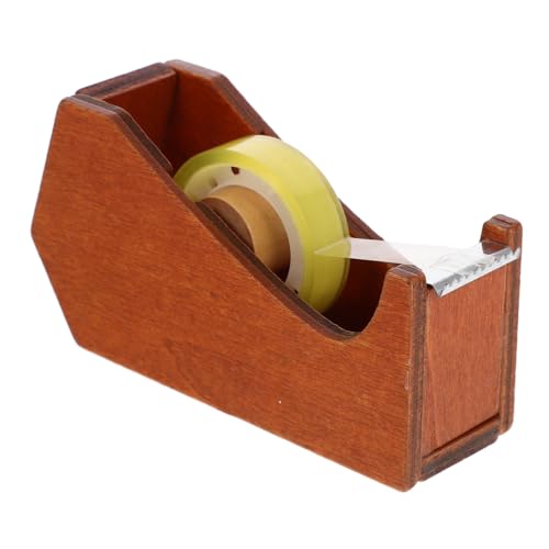 FIXOSHEE Klebebandabroller im Tierdesign Tragbarer Klebebandschneider aus Holz Dekorativer Tischabroller für Büro Zuhause für Geschenkverpackungen Bastelprojekte von FIXOSHEE