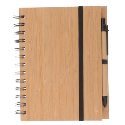 FIXOSHEE Kleines Spiralnotizbuch mit Bambus cover Kompaktes Notizpad für Studenten und Büro Praktischer Wochenplaner mit Lesezeichen für To do listen und Terminplanung FIXOSHEE Kleines Spiralnotizbuch mit Bambus cover Kompaktes Notizpad für Studenten und Büro Praktischer Wochenplaner mit Lesezeichen für To do listen und Terminplanung von FIXOSHEE