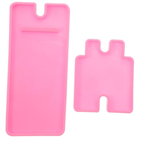 FIXOSHEE Kreative Silikon Gießform für Handyhalterung Rosa Epoxidharz Mould Leichtes DIY Tablet und Smartphone Ständer Zubehör Tragbar Einfach zu Reinigen für Schmuckdekorationen von FIXOSHEE