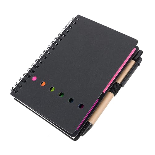 FIXOSHEE Kreatives Notizbuch mit Planer und Stift PU Spiralbuch mit Haftnotizen für Büro Schule Reise Wochen und Monatsplanung Vielseitiges Planungsheft in Schwarz FIXOSHEE Kreatives Notizbuch mit Planer und Stift PU Spiralbuch mit Haftnotizen für Büro Schule Reise Wochen und Monatsplanung Vielseitiges Planungsheft in Schwarz von FIXOSHEE
