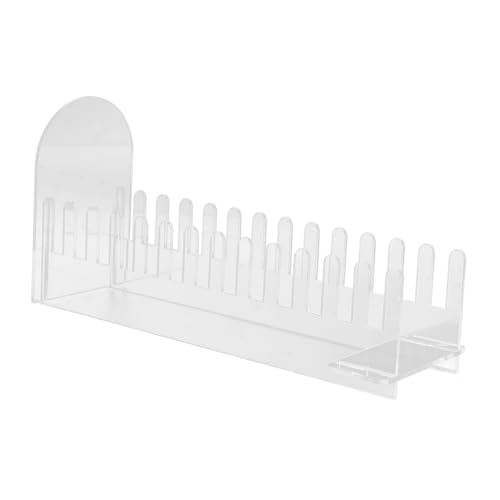 FIXOSHEE Lagiger Klarer Grußkartenständer Postkartenhalter Karten Display Stand Leicht Tragbar für Sammler und Geschäft Präsentation von FIXOSHEE