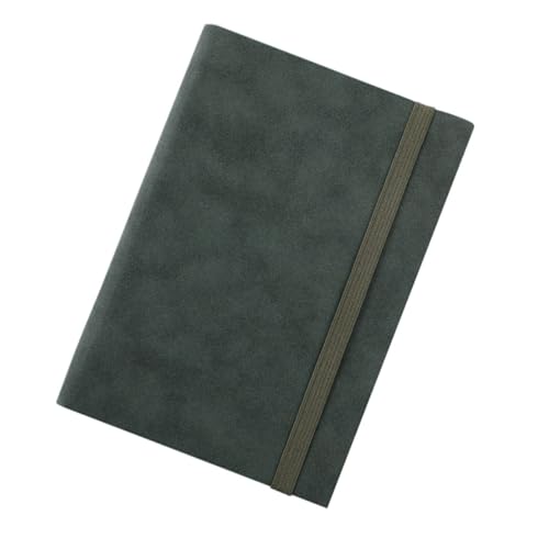 FIXOSHEE Leder Notizbuch Dickes Schreibheft Vintage Softcover Tagebuch für Studenten und Büro Einfach zu Beschreiben Vielseitig als Tagebuch und Notizblock in Dunkelgrün von FIXOSHEE