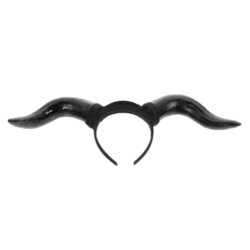 FIXOSHEE Leichtes Teufelshörner Stirnband Halloween Kopfschmuck Cosplay Horn Haarreif für Party und Kostüm Robustes Material Bequemes Tragen Dekoration für Herbst Halloween Fest von FIXOSHEE