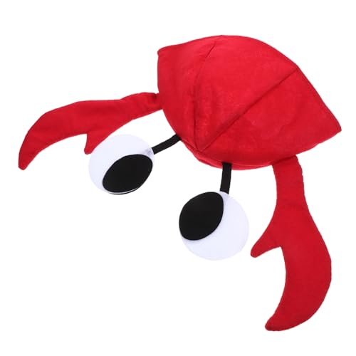 FIXOSHEE Lustiger Roter Krabbenhut Halloween Kostüm Kopfbedeckung Verstellbar für Frauen und Karneval Party Accessoire FIXOSHEE Lustiger Roter Krabbenhut Halloween Kostüm Kopfbedeckung Verstellbar für Frauen und Karneval Party Accessoire von FIXOSHEE