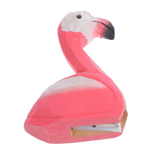 FIXOSHEE Manueller Flamingo Bleistiftspitzer Holz Vintage Handheld Tragbar für Schule Büro Zuhause Schnelle Anwendung für Farb und Bleistifte Robust und Vielseitig für Studenten von FIXOSHEE
