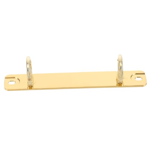FIXOSHEE Metall Binder Mechanismus Abnehmbarer Ringclip für DIY Loose Leaf Ordner Kompatibel mit Planer und Notizbuch Langlebig und Stabil Goldfarben von FIXOSHEE