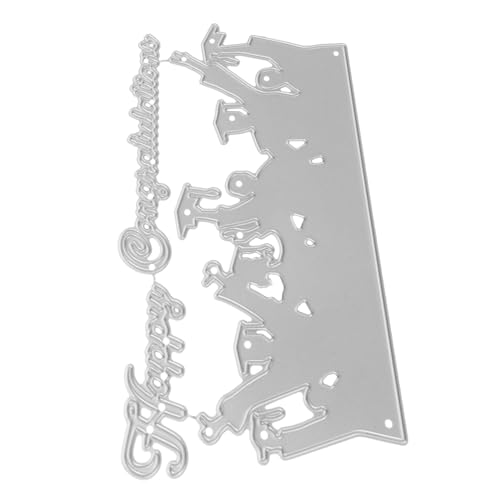 FIXOSHEE Metall stanzform Graduation Schneidform aus Kohlenstoffstahl Wiederverwendbar Präzise DIY Kartengestaltung Fotoalbum Bastelvorlage für Kreative Karten und Scrapbooking von FIXOSHEE