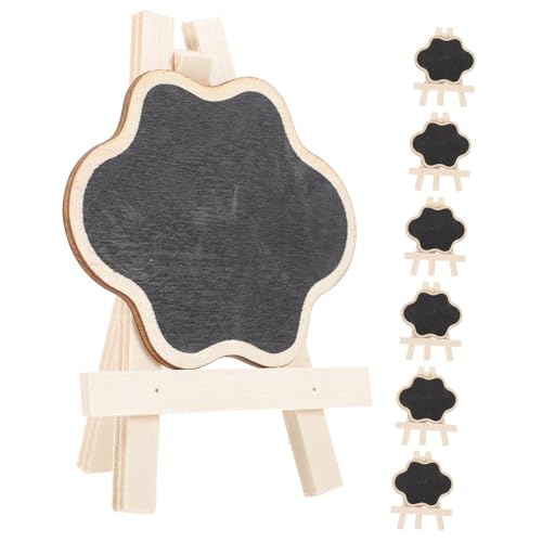 FIXOSHEE Mini Kreidetafeln aus Holz Doppelseitige Kleine Tafel Aufsteller in Wolkenform zum Beschriften und Zeichnen Leichter Mobiler Schultafel Ersatz für Kreative von FIXOSHEE