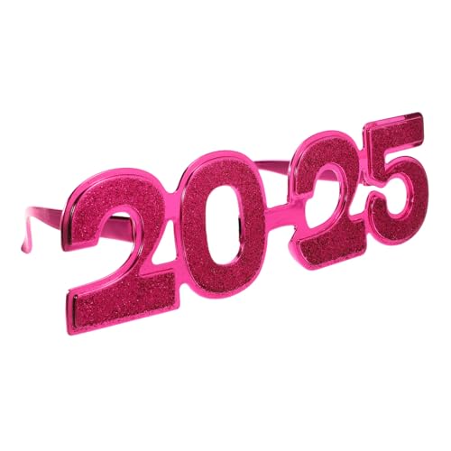FIXOSHEE Neujahrs Partybrille mit Rosaroter Glitzerbeschichtung Wiederverwendbare Foto Requisite Strapazierfähige und Komfortable Brille für Silvester und Firmenfeiern FIXOSHEE Neujahrs Partybrille mit Rosaroter Glitzerbeschichtung Wiederverwendbare Foto Requisite Strapazierfähige und Komfortable Brille für Silvester und Firmenfeiern von FIXOSHEE